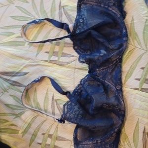 *38DD Blue Lace Bra